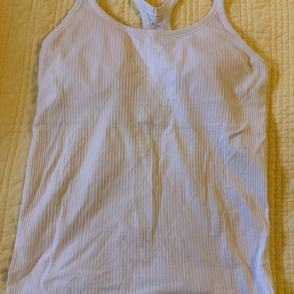 Lululemon Athletica White Ebb to Street  Tank Top size 10 - Picture 4 of 4